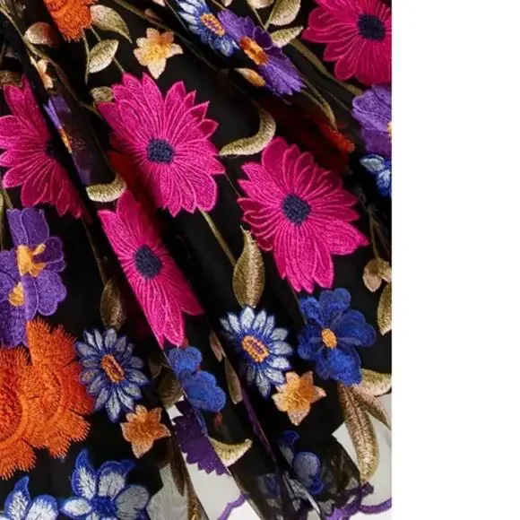 milly penelope embroidered floral dress Milly Meredith Embroidered Maxi Dress main image 1